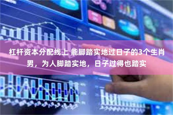 杠杆资本分配线上 能脚踏实地过日子的3个生肖男，为人脚踏实地，日子过得也踏实