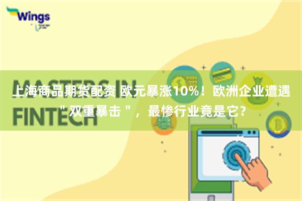 上海商品期货配资 欧元暴涨10%！欧洲企业遭遇＂双重暴击＂，最惨行业竟是它？